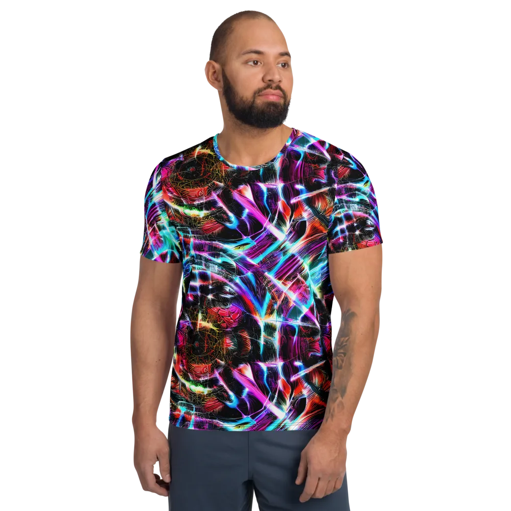 Laser Tempest on Men's Athletic T-Shirt — Front