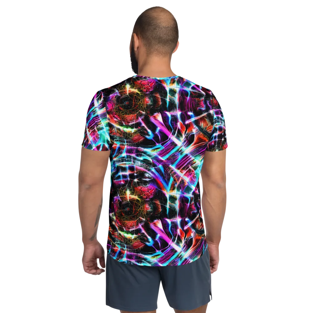 Laser Tempest on Men's Athletic T-Shirt — Back