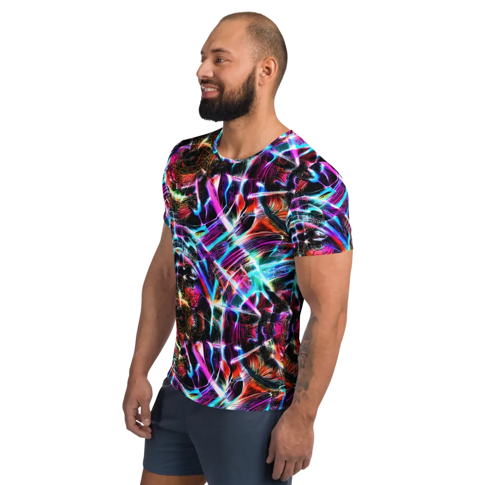 Laser Tempest on Men's Athletic T-Shirt — Left