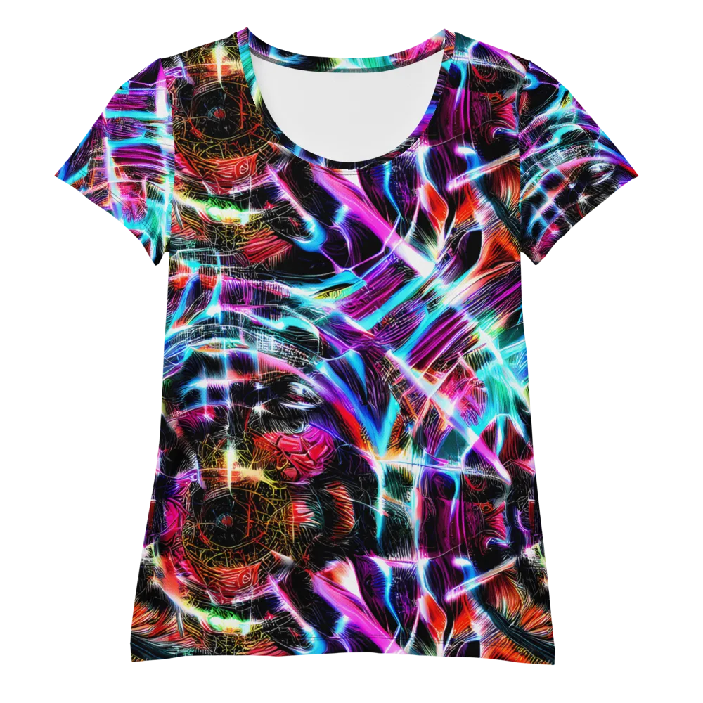 Laser Tempest on Women's Athletic T-Shirt — Front