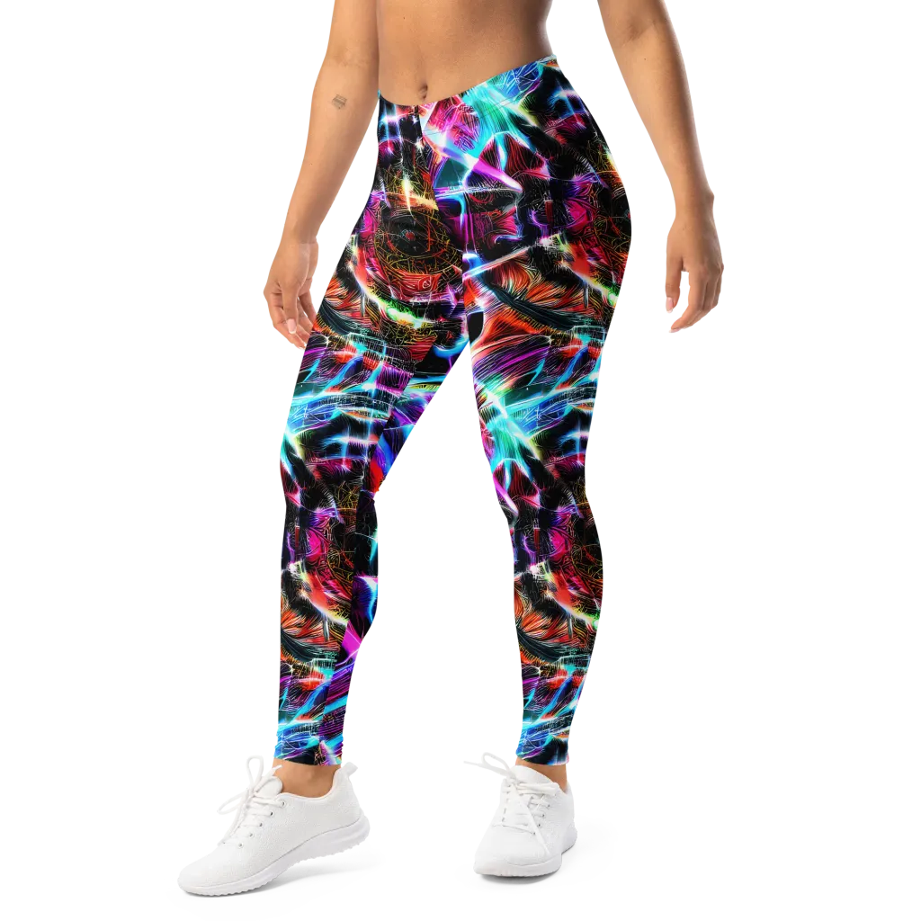 Laser Tempest on Leggings — Left Front