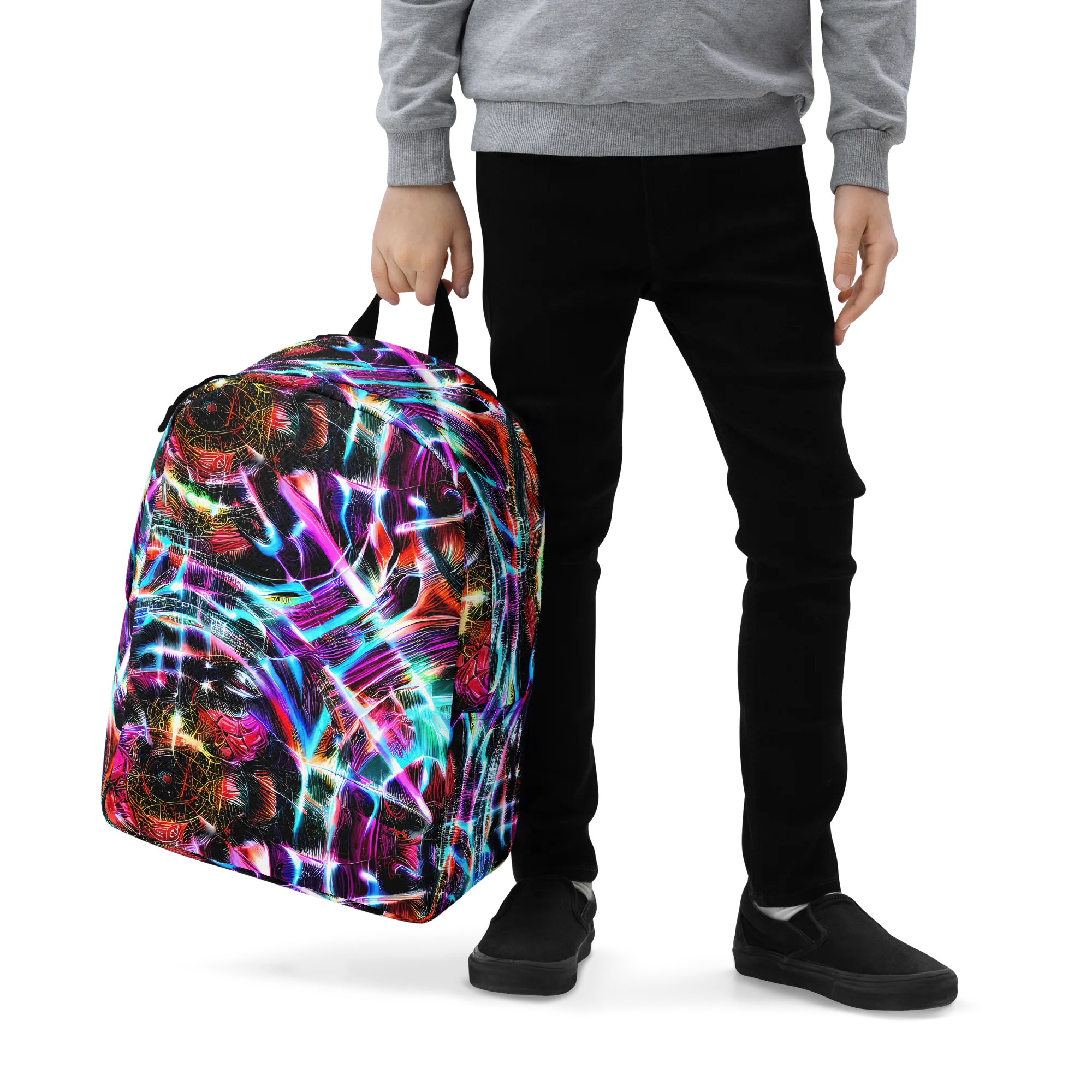 Laser Tempest on Minimalist Backpack — Zoomed-in