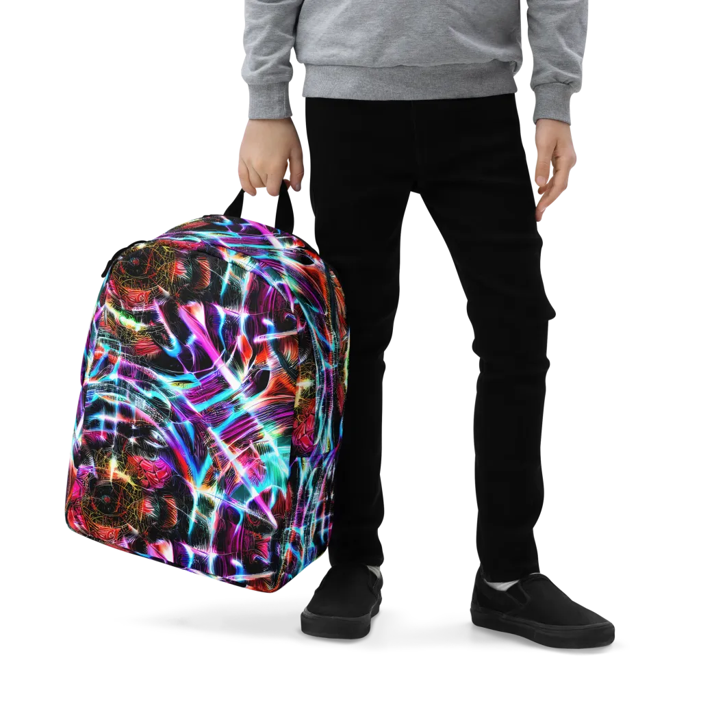 Laser Tempest on Minimalist Backpack — Zoomed-in