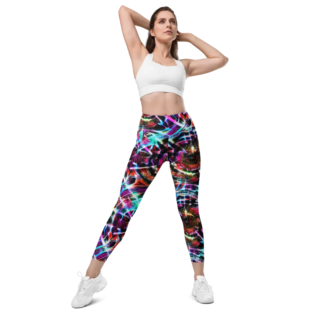 Laser Tempest on Leggings with Pockets — Front