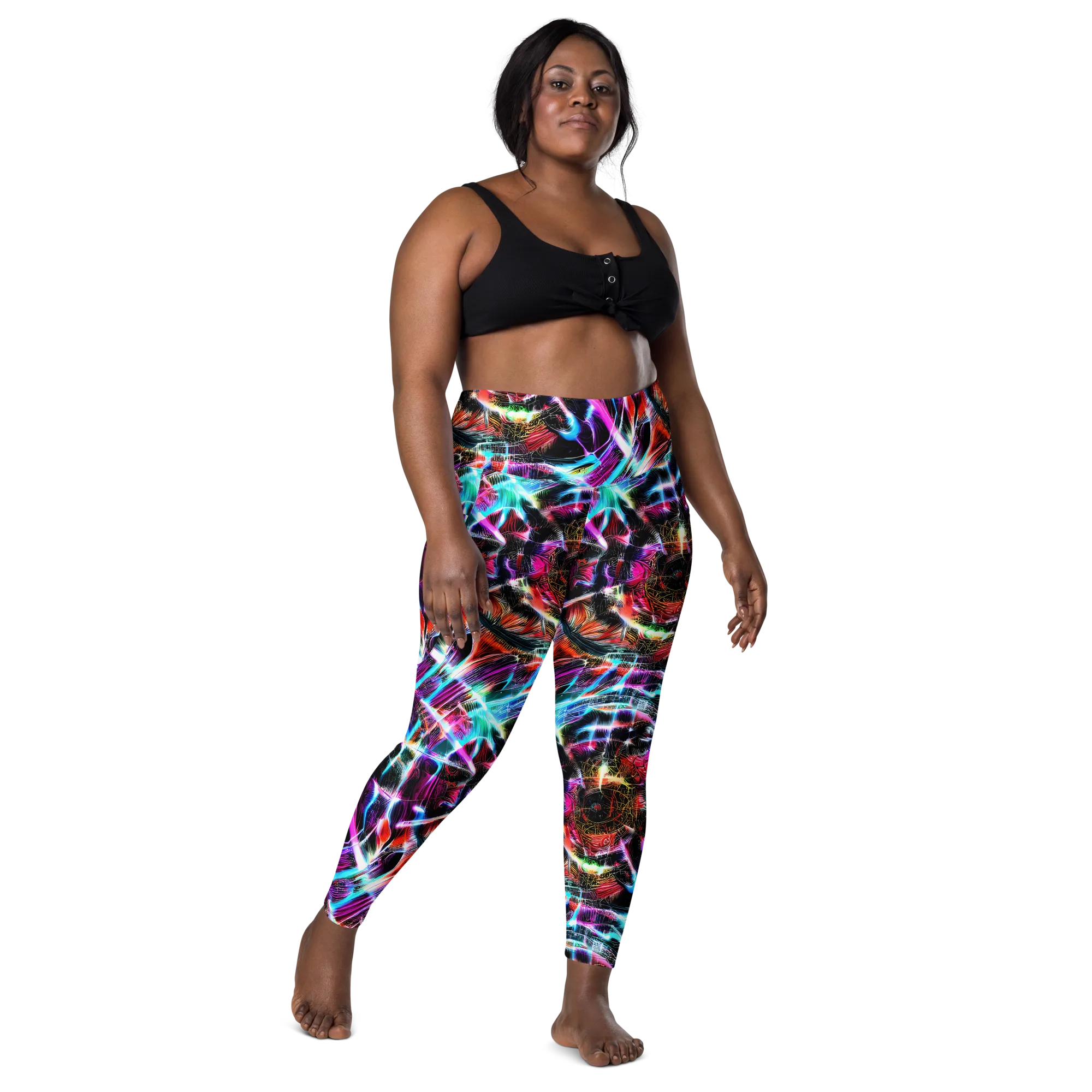 Laser Tempest on Leggings with Pockets — Front