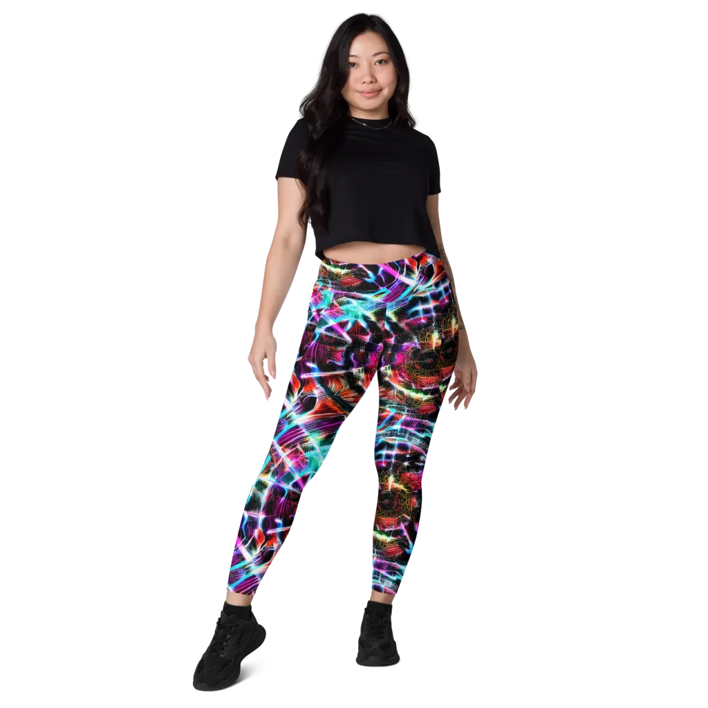 Laser Tempest on Leggings with Pockets — Front