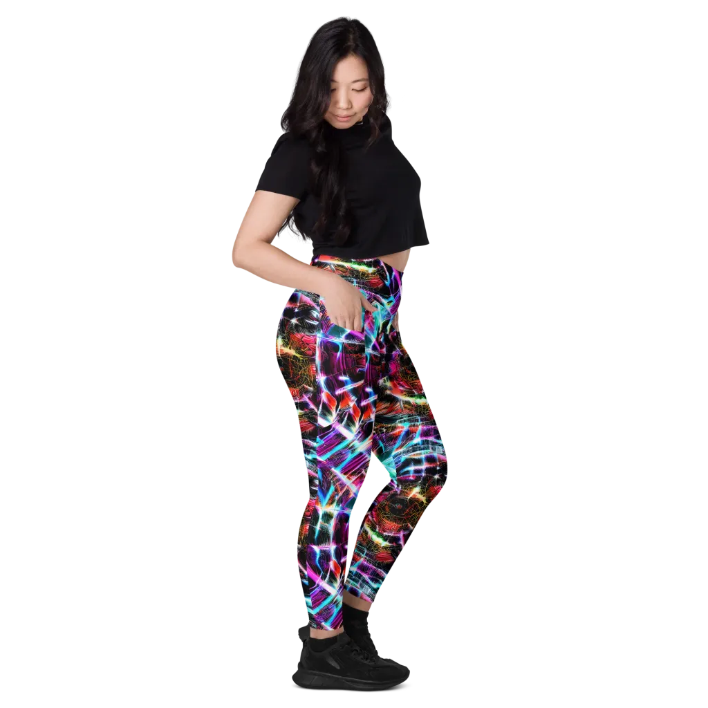 Laser Tempest on Leggings with Pockets — Right
