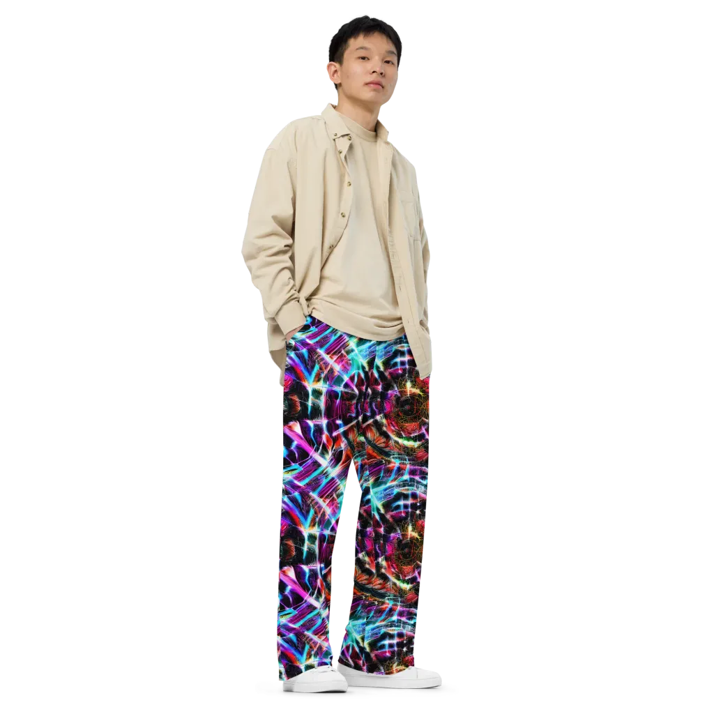 Laser Tempest on Wide-Leg Pants — Right Front