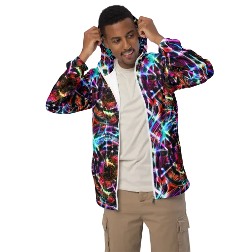 Laser Tempest on a Men's Windbreaker
