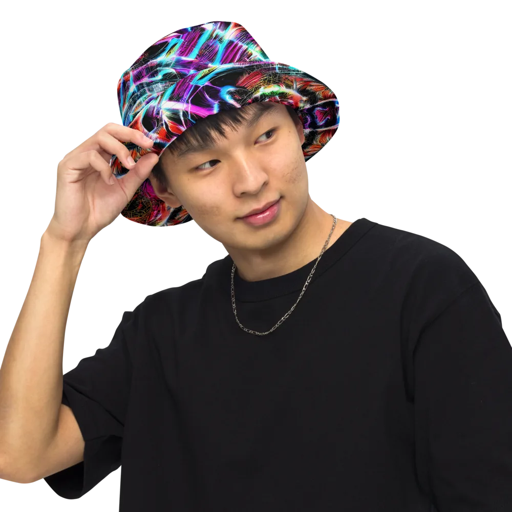 Laser Tempest on Reversible Bucket Hat — Front Inside