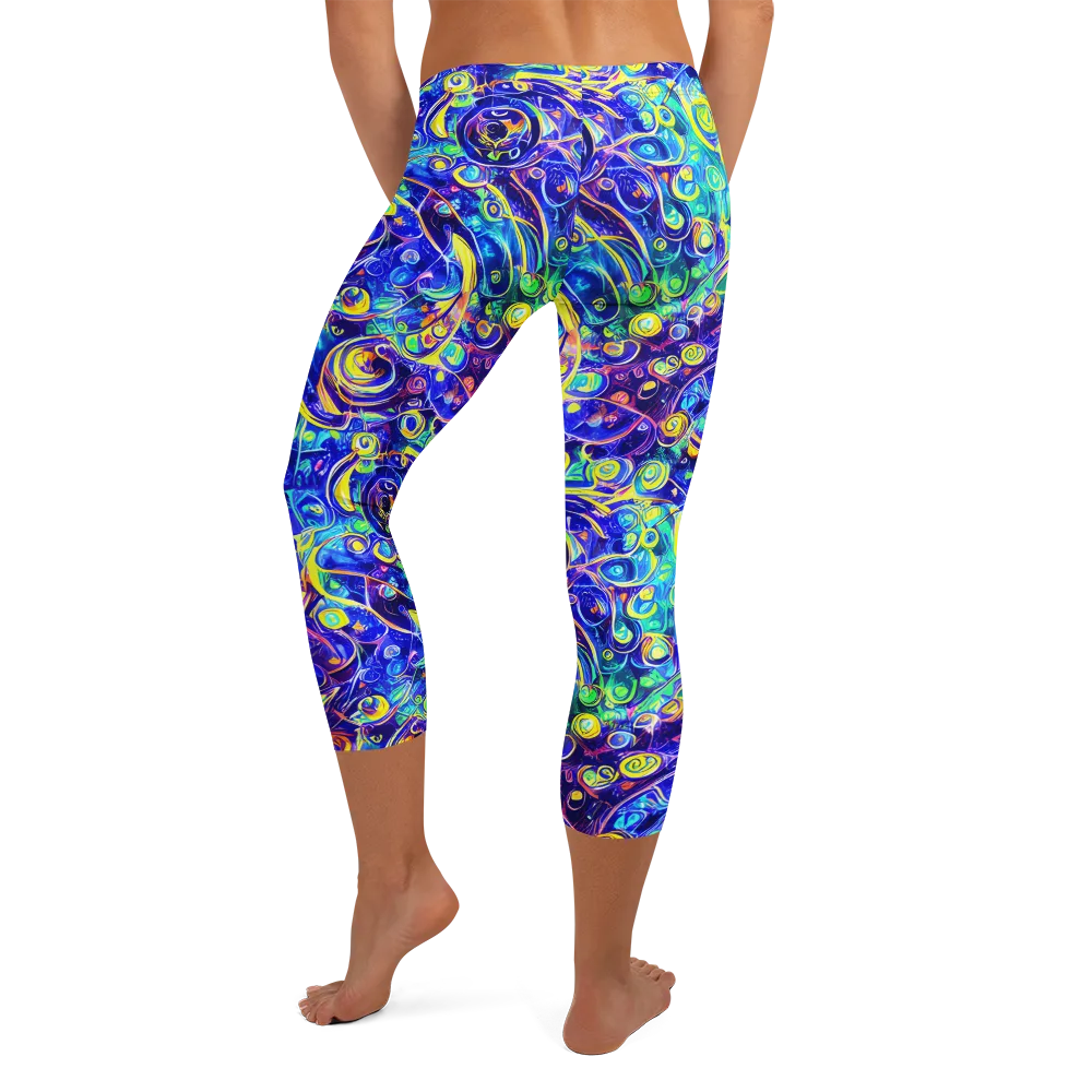 The Color Comet on Capri Leggings — Back