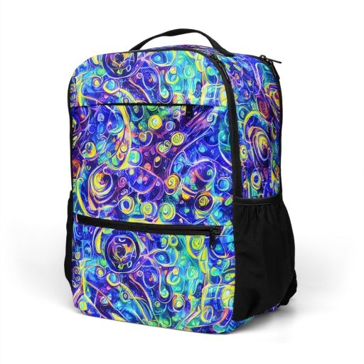 The Color Comet on a Utility Backpack
