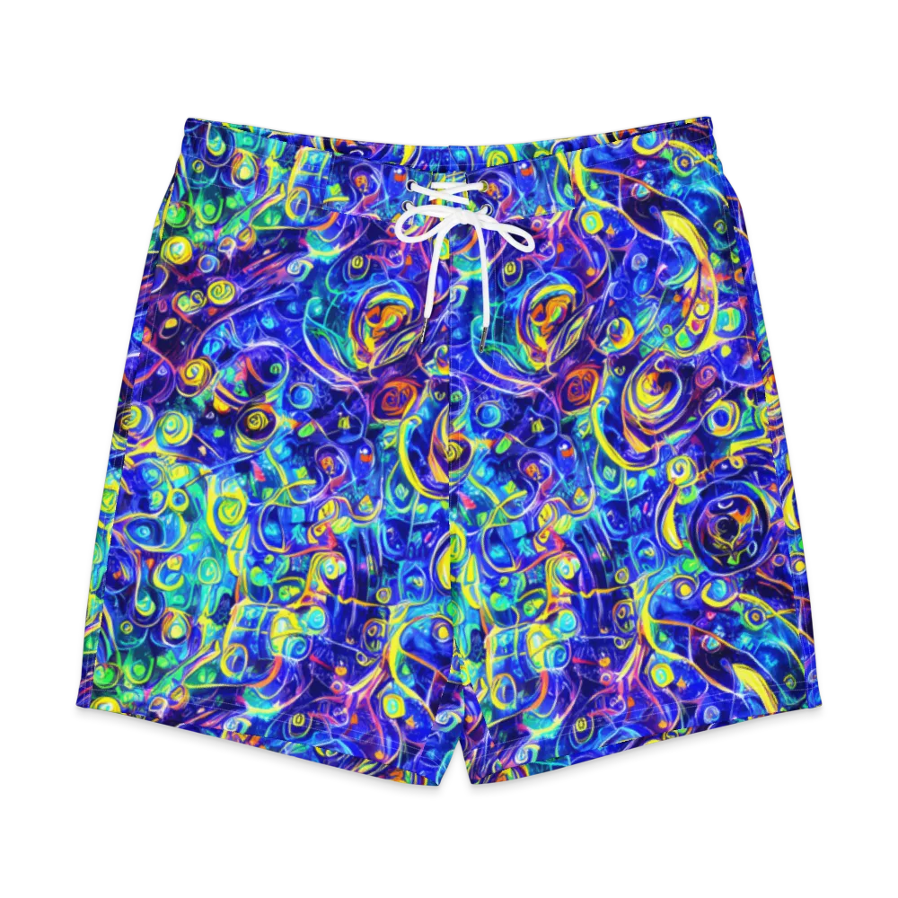 The Color Comet on Men's Board Shorts — Front