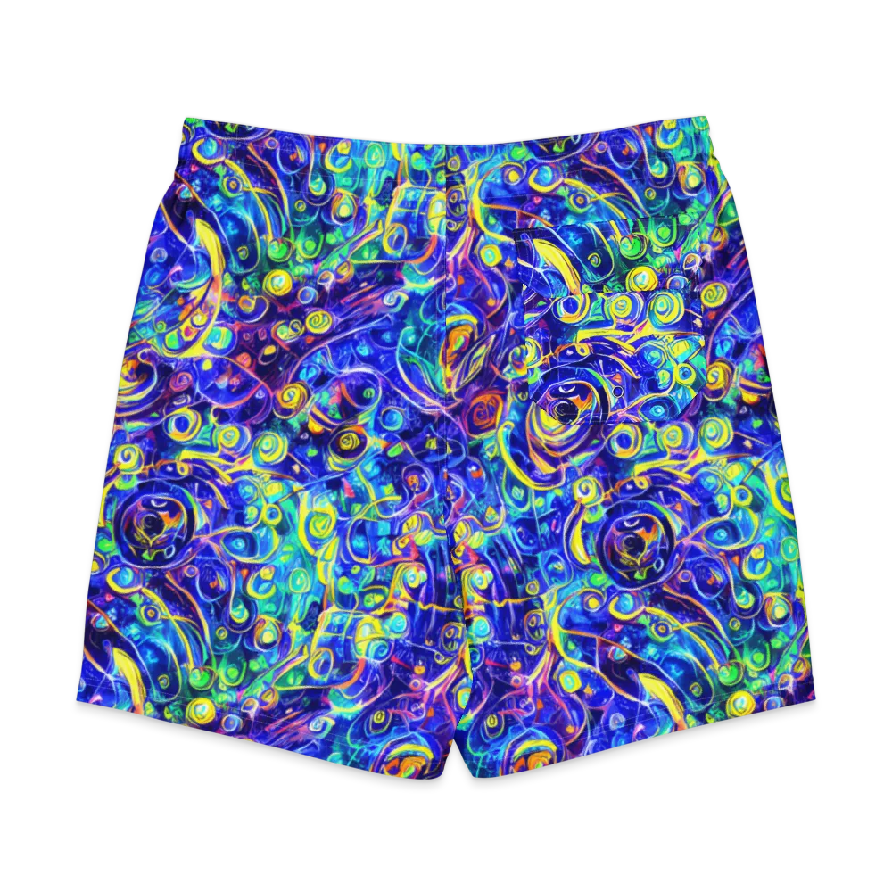 The Color Comet on Men's Board Shorts — Back