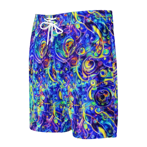 The Color Comet on a Men's Board Shorts