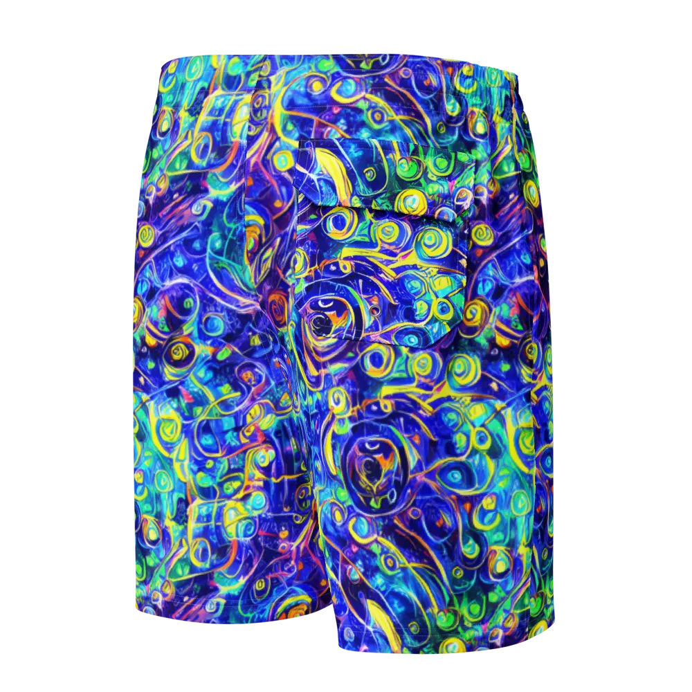 The Color Comet on Men's Board Shorts — Back