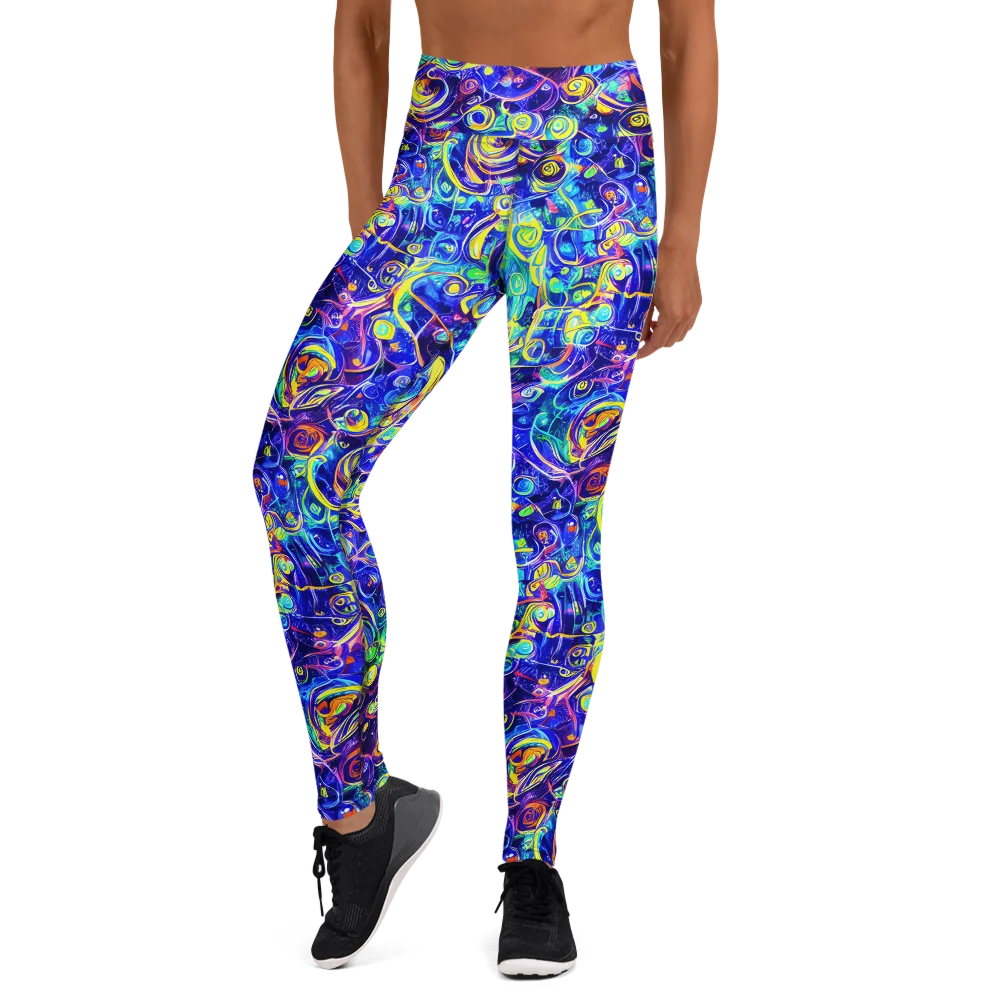 The Color Comet on Yoga Leggings — Front