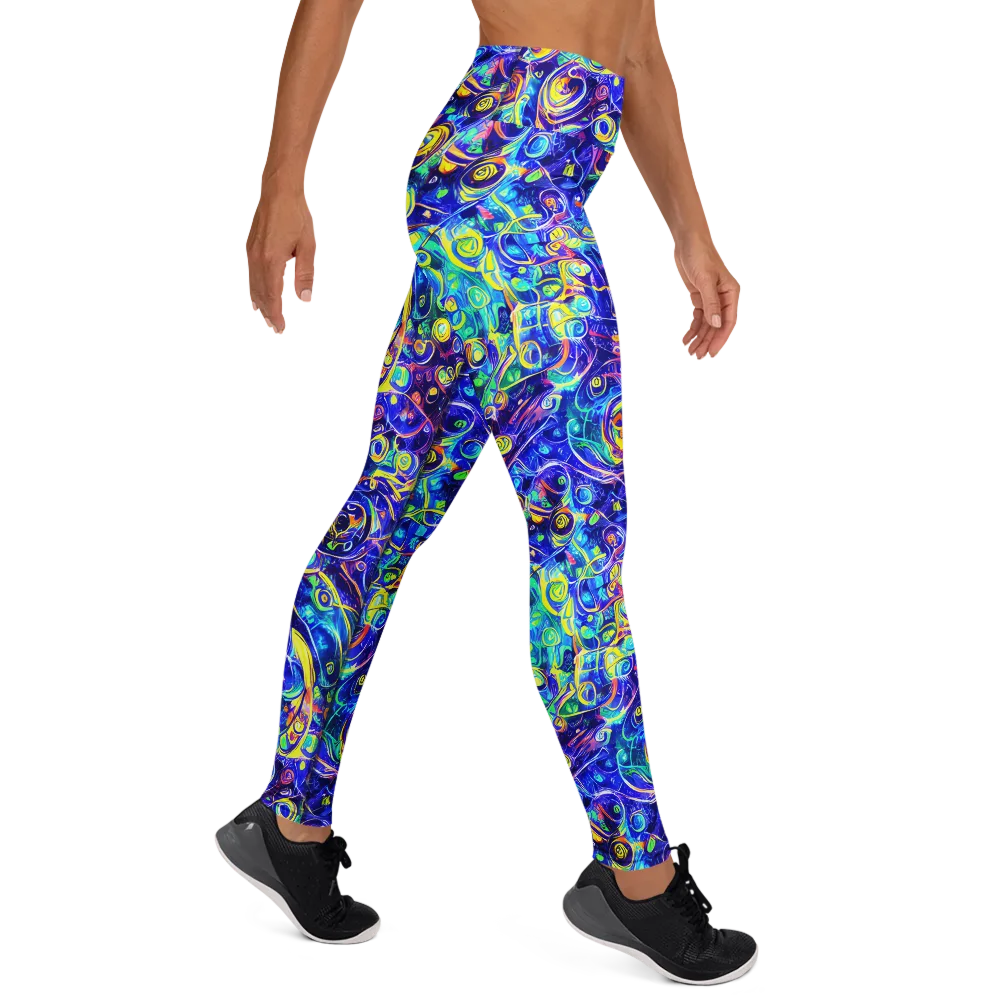 The Color Comet on Yoga Leggings — Right