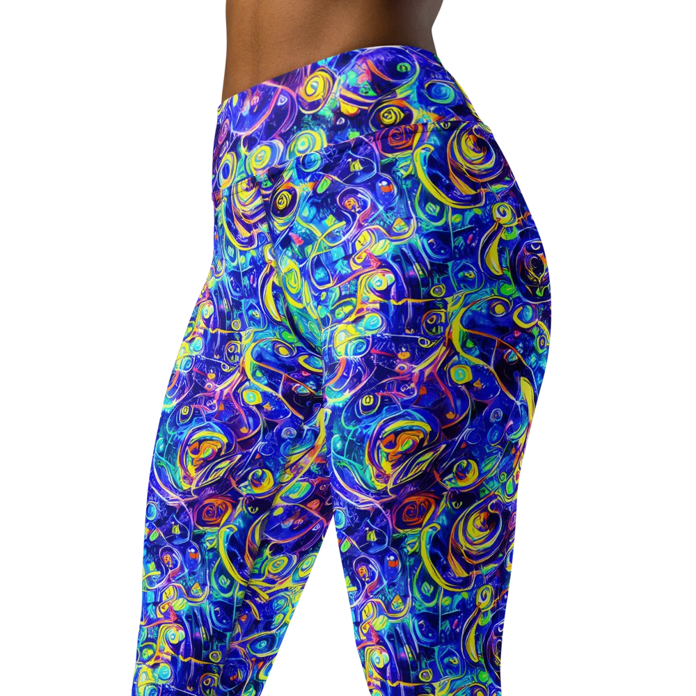 The Color Comet on Yoga Leggings — Left Front
