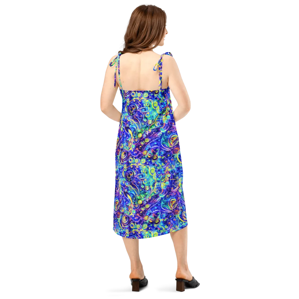 The Color Comet on Slip Dress — Back