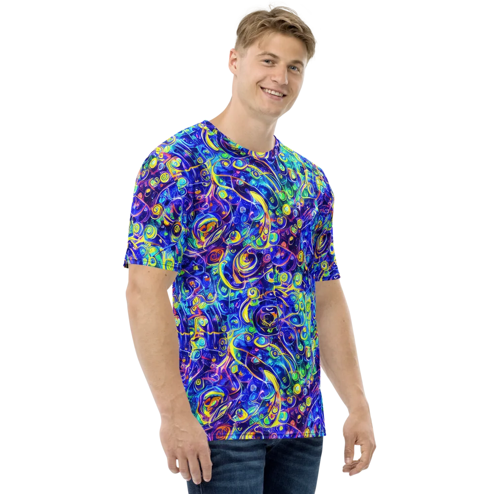 The Color Comet on Men's Crew Neck T-Shirt — Right