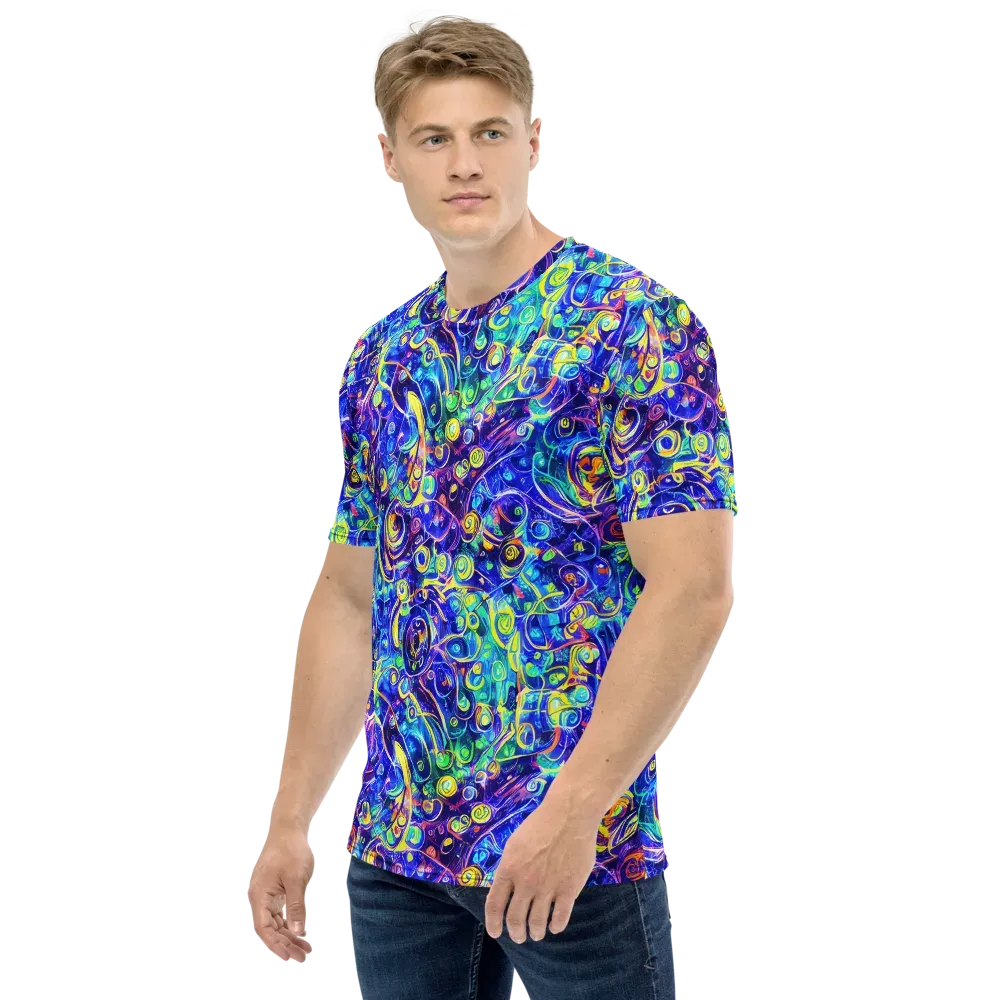 The Color Comet on Men's Crew Neck T-Shirt — Left