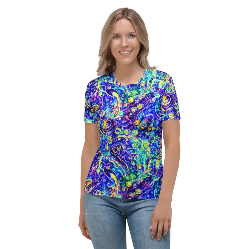 The Color Comet on Women's Crew Neck T-Shirt — Front