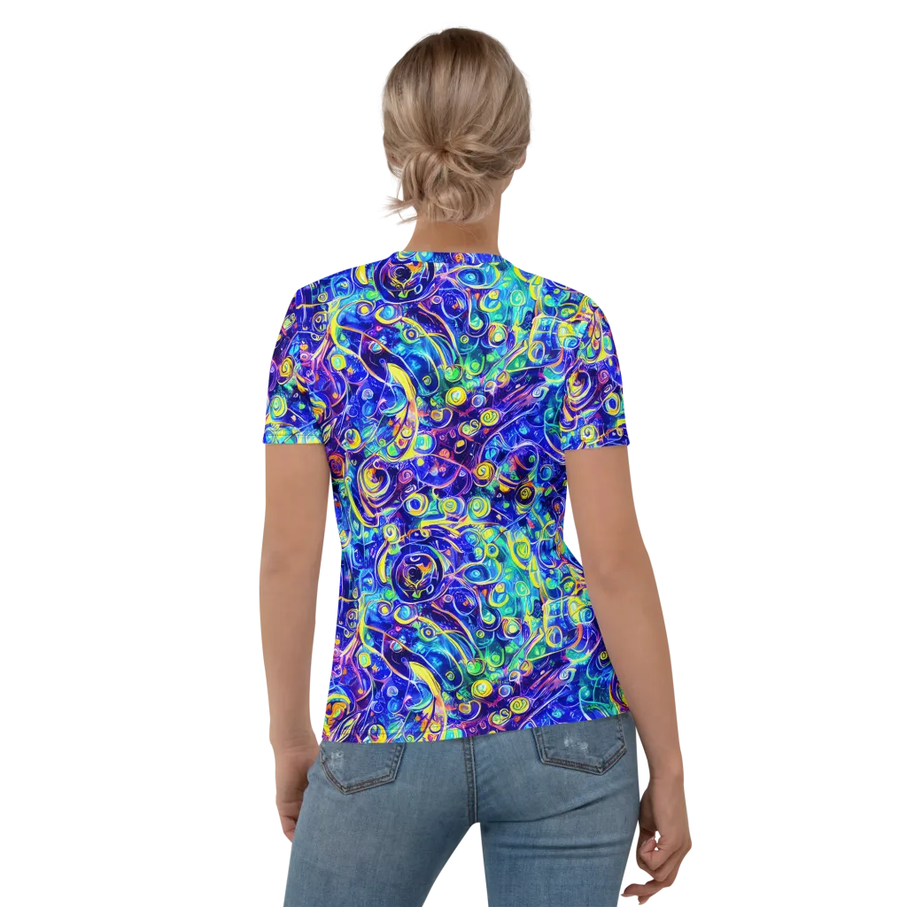 The Color Comet on Women's Crew Neck T-Shirt — Back