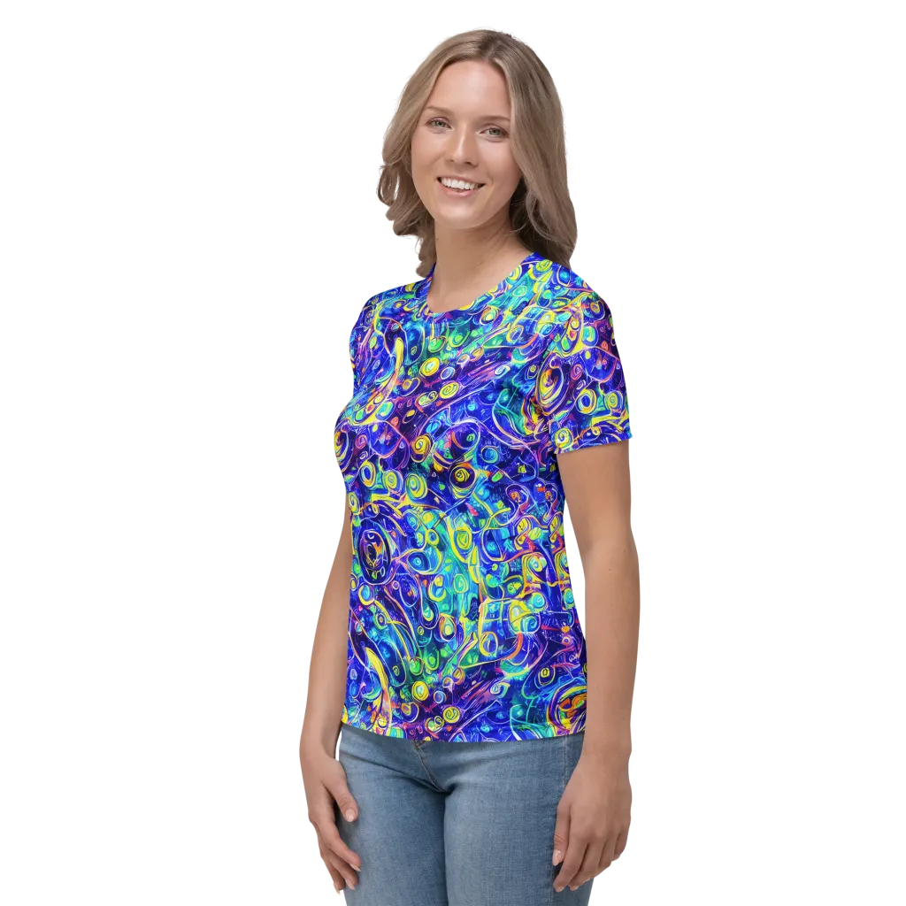 The Color Comet on Women's Crew Neck T-Shirt — Left