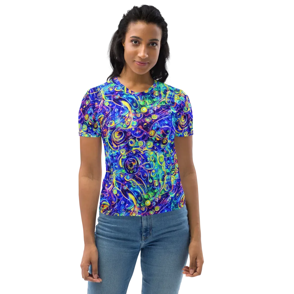 The Color Comet on Women's Crew Neck T-Shirt — Front