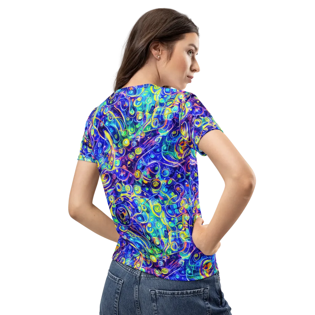The Color Comet on Women's Crew Neck T-Shirt — Back