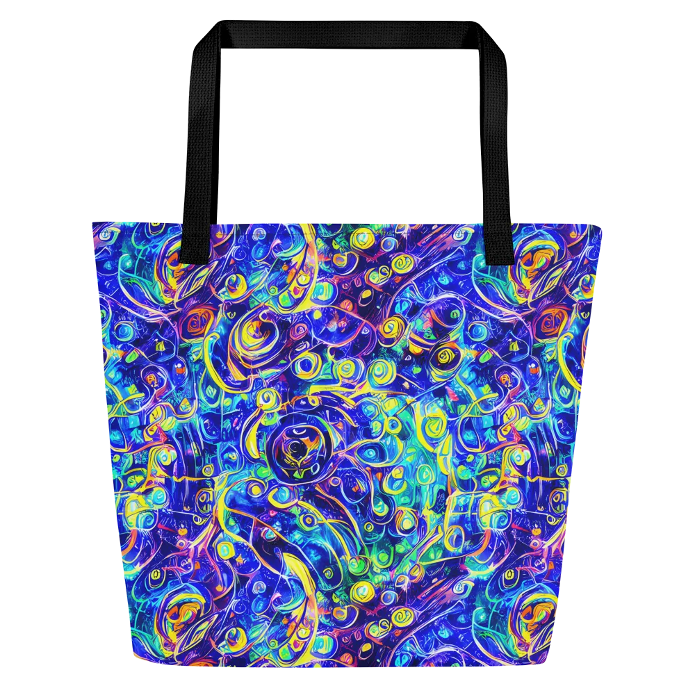 The Color Comet on Large Tote Bag W/ Pocket — Front