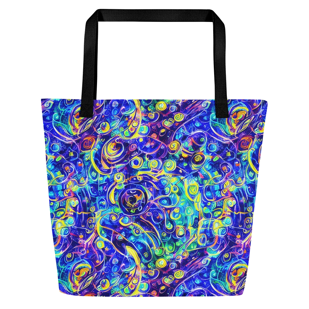 The Color Comet on Large Tote Bag W/ Pocket — Front