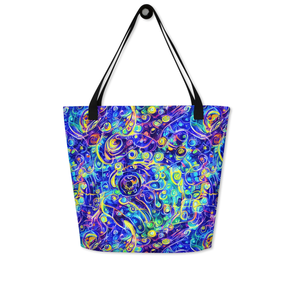 The Color Comet on Large Tote Bag W/ Pocket — Front