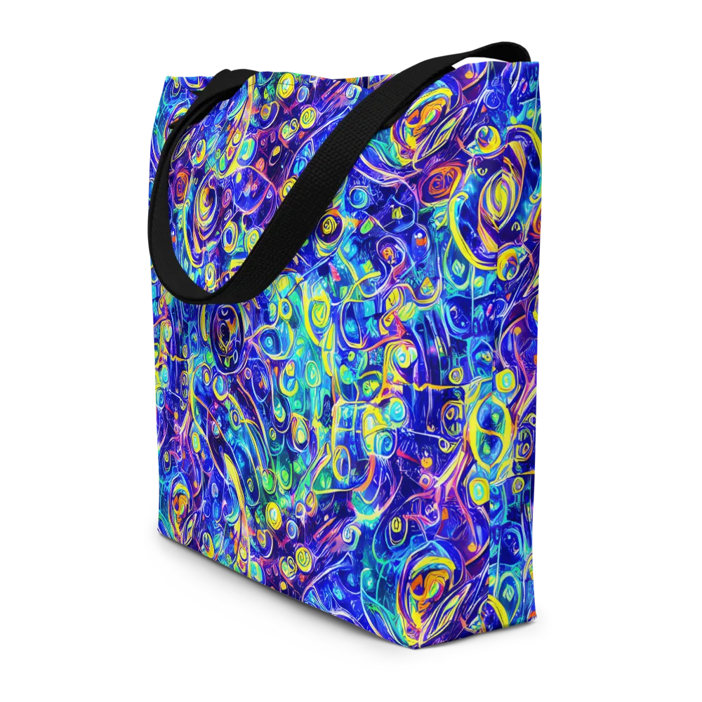 The Color Comet on Large Tote Bag W/ Pocket — Front
