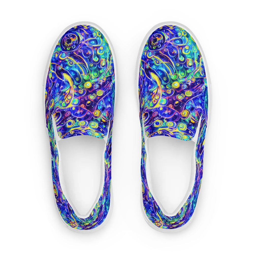 The Color Comet on Women's Slip-On Canvas Shoes — Front