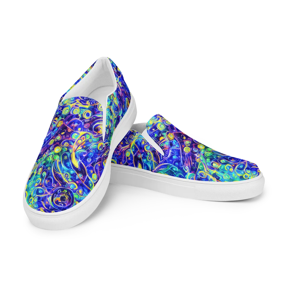 The Color Comet on Women's Slip-On Canvas Shoes — Left Front
