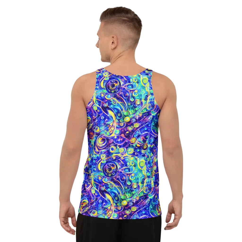 The Color Comet on Men's Tank Top — Back