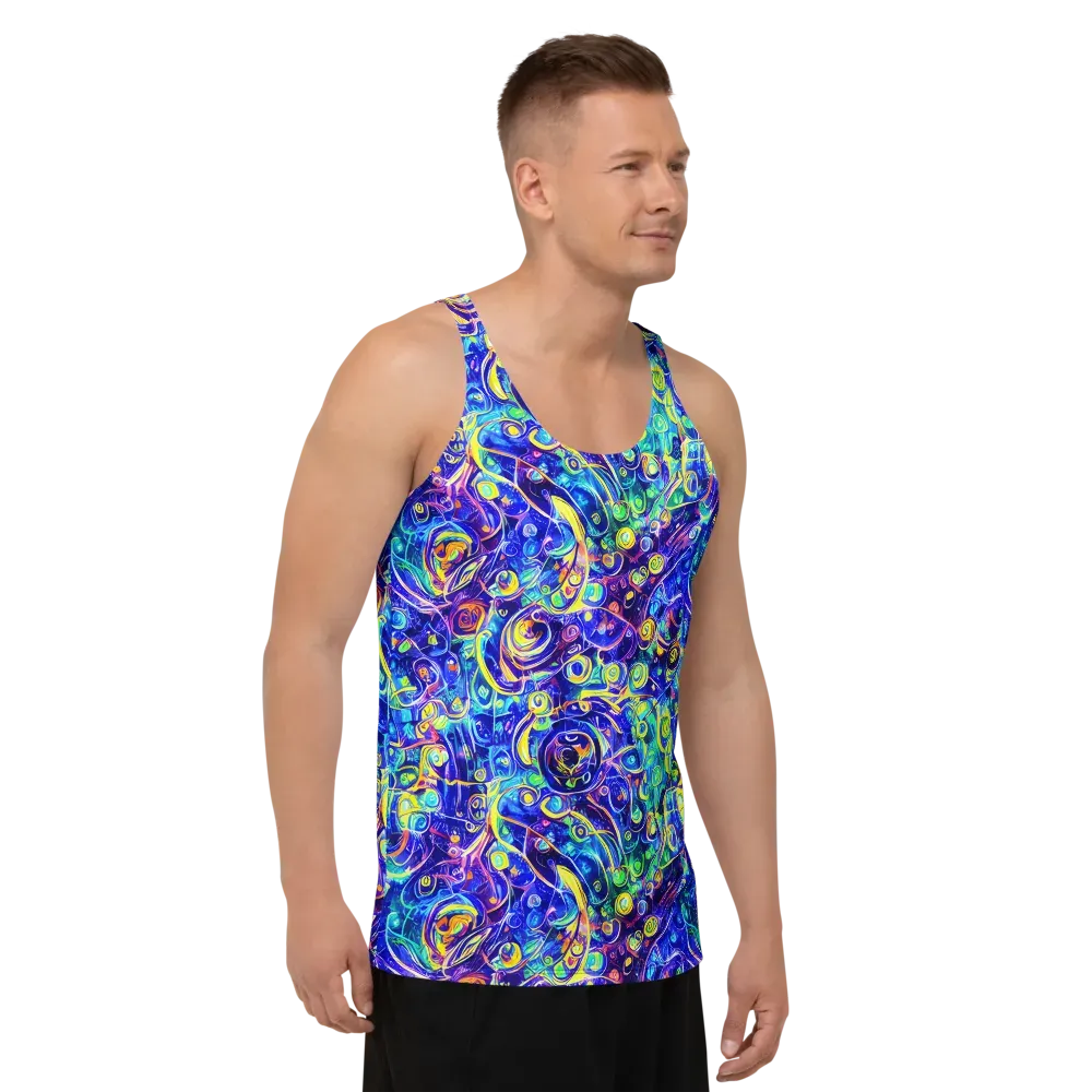 The Color Comet on Men's Tank Top — Right Front