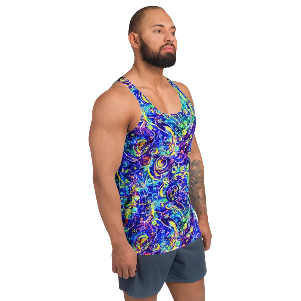 The Color Comet on Men's Tank Top — Right Front