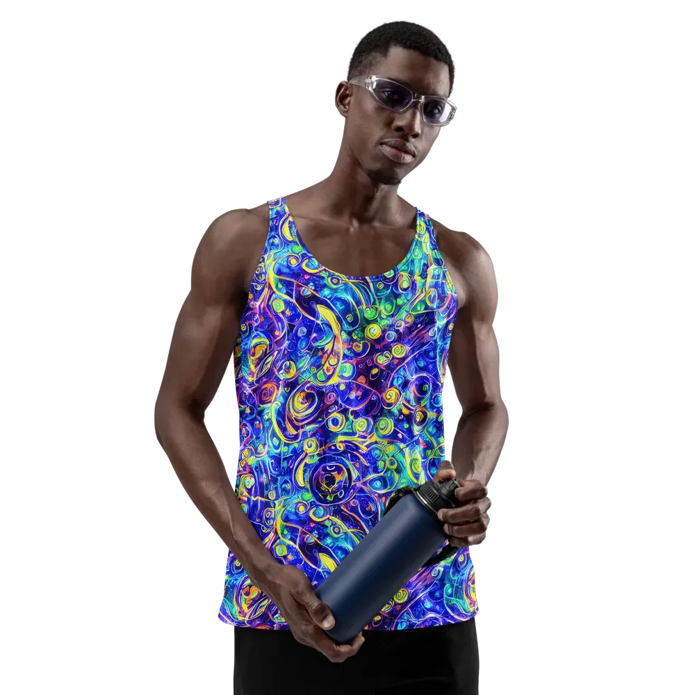 The Color Comet on Men's Tank Top — Front