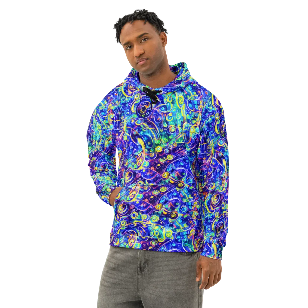 The Color Comet on Cotton Hoodie — Left Front