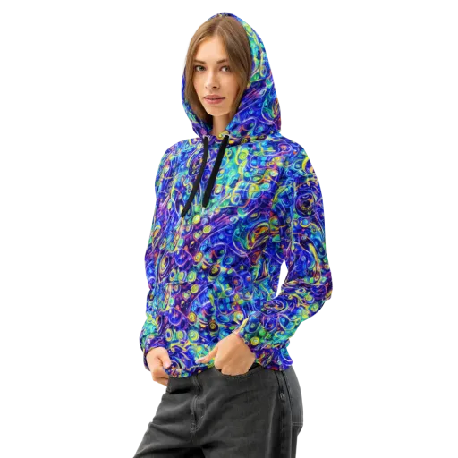 The Color Comet on a Cotton Hoodie