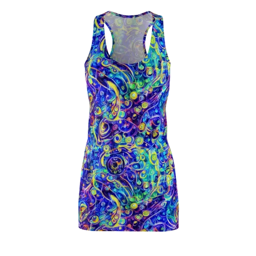 The Color Comet on a Racerback Dress