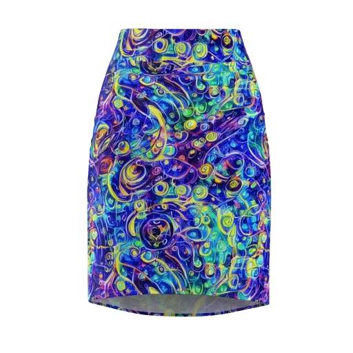 The Color Comet on a Pencil Skirt