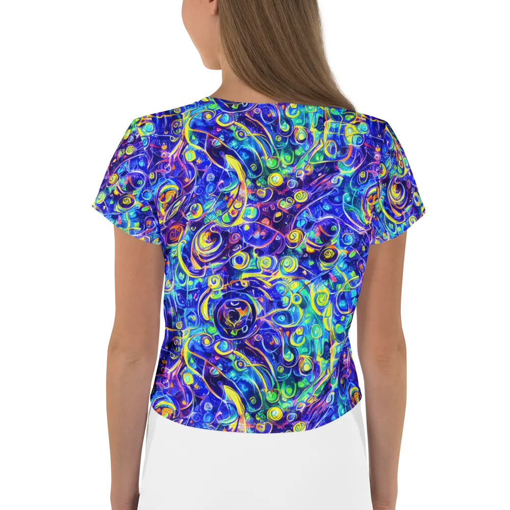 The Color Comet on Crop Tee — Back