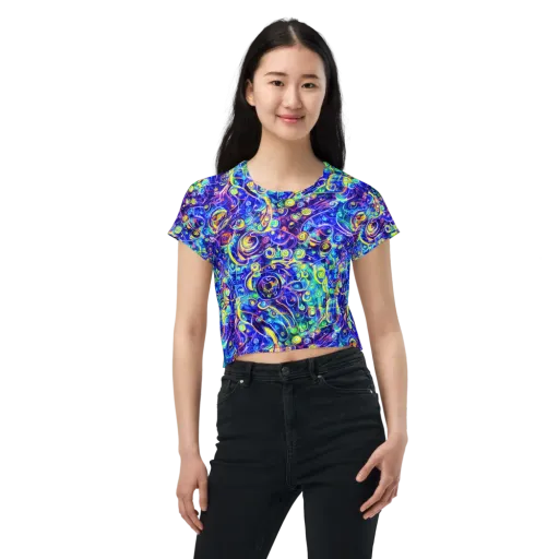 The Color Comet on a Crop Tee