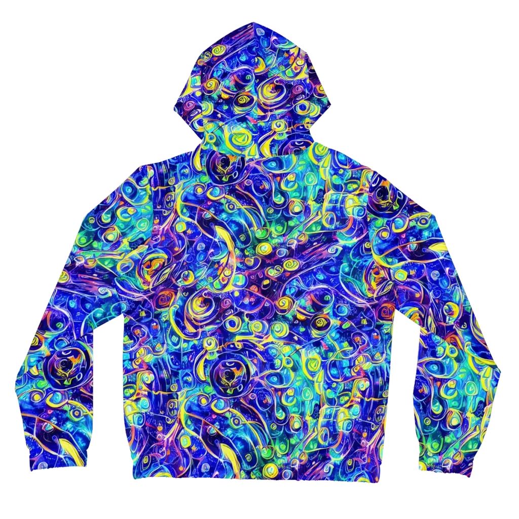 The Color Comet on Women's Full-Zip Hoodie — Back