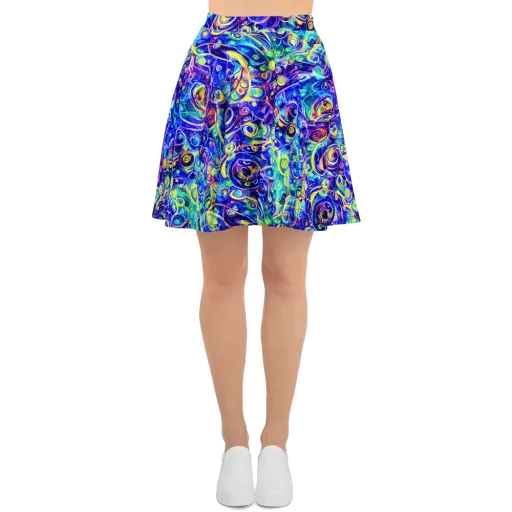 The Color Comet on a Skater Skirt