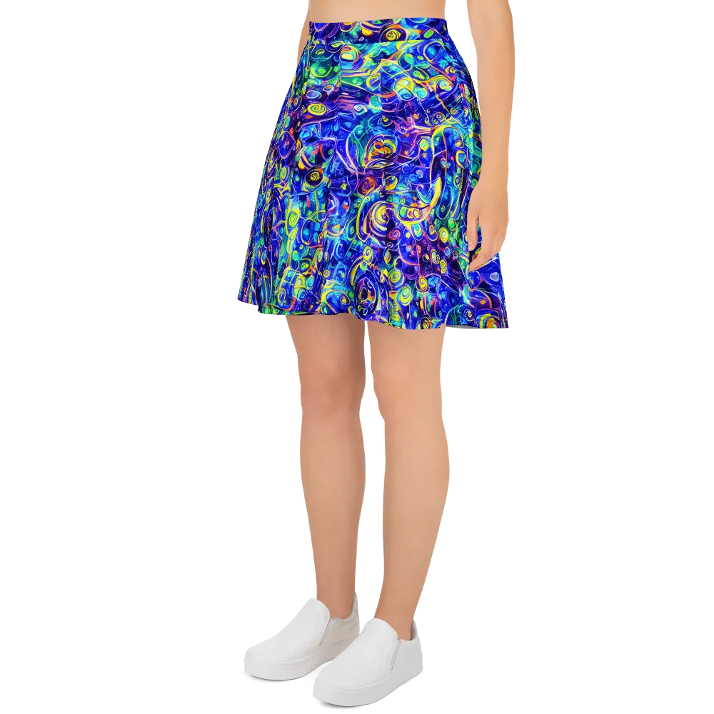 The Color Comet on Skater Skirt — Left